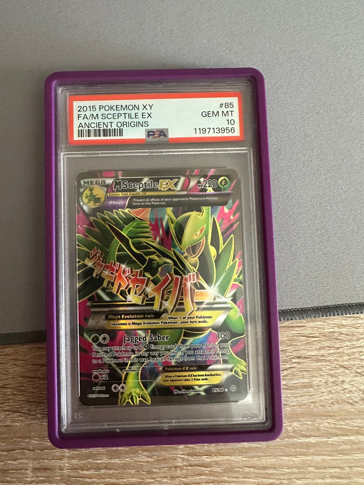 M Sceptile EX 2015 Pokemon XY Ancient Origins PSA 10, Ophalen of Verzenden, Nieuw, Losse kaart, Foil