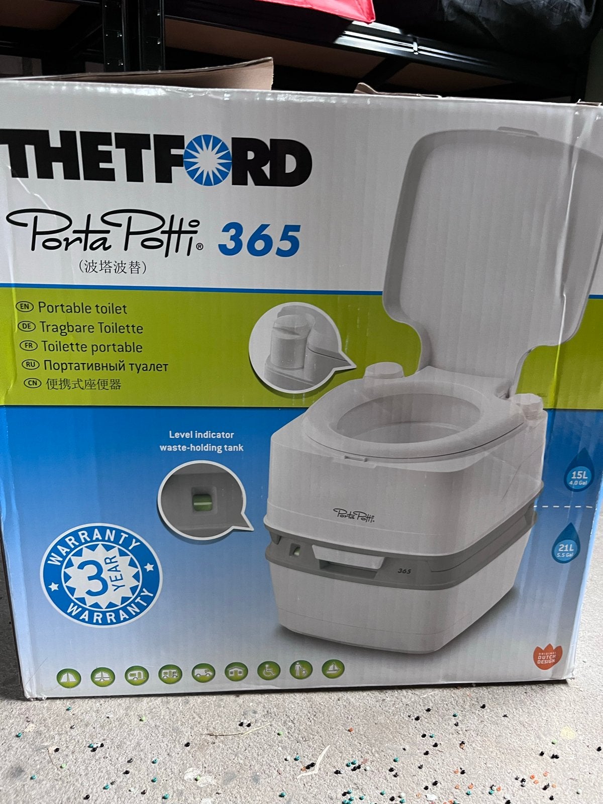Thetford Porta Potti 365 Draagbaar Toilet Nieuw, Ophalen, Zo goed als nieuw