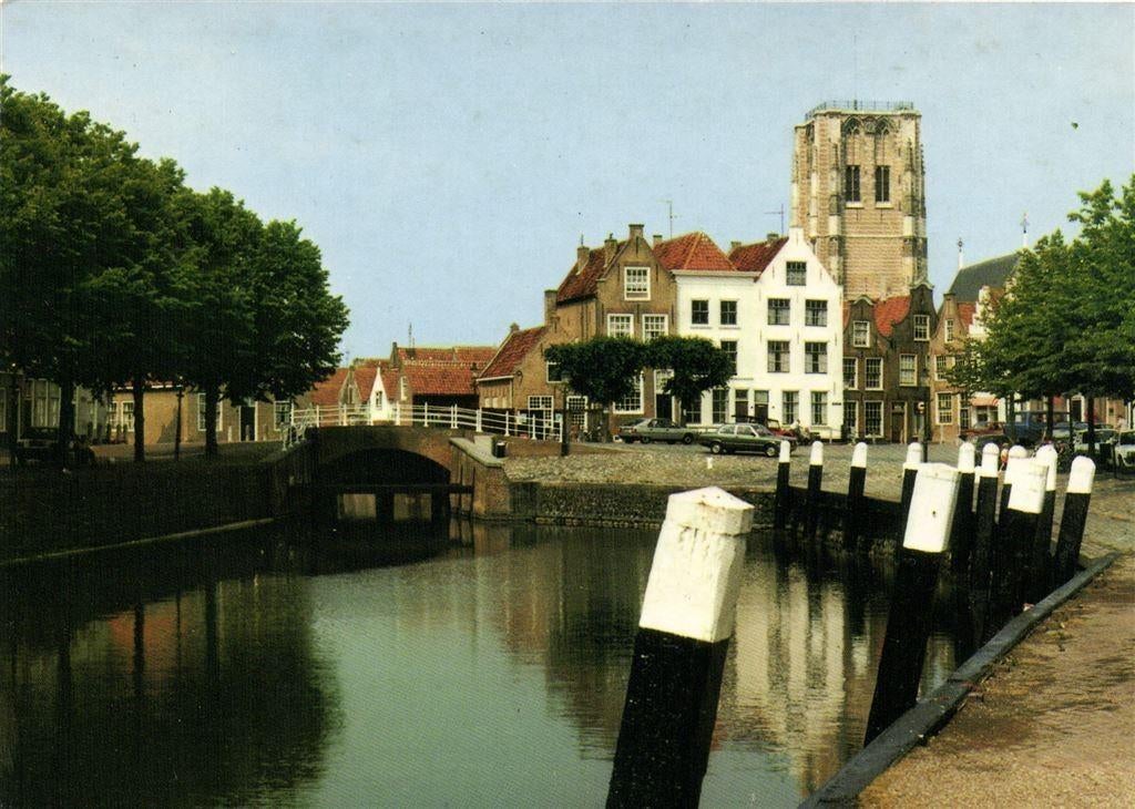 Markt met Domtoren - Goedereede - ongelopen, Ophalen of Verzenden, Voor 1920, Ongelopen, Zeeland