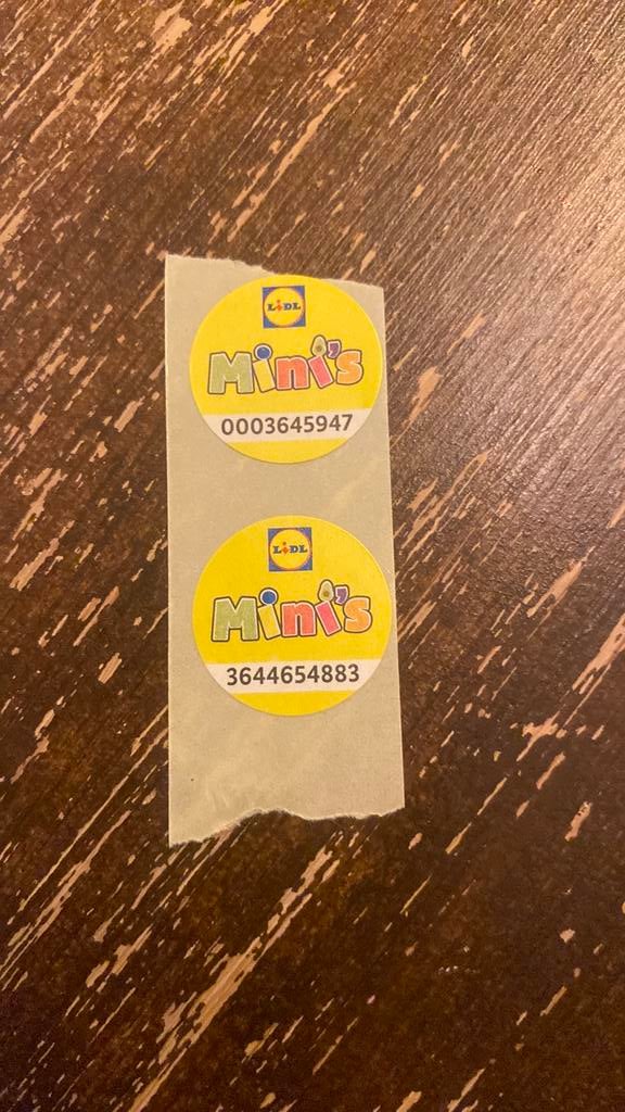 Lidl mini zegels, Ophalen, Winkel, Super of Benzinepomp, Zegels, Bonnen of Punten