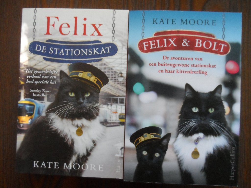 Kate Moore 2 X de stationskat & Felix & Bolt, Ophalen of Verzenden, Zo goed als nieuw, Kate Moore