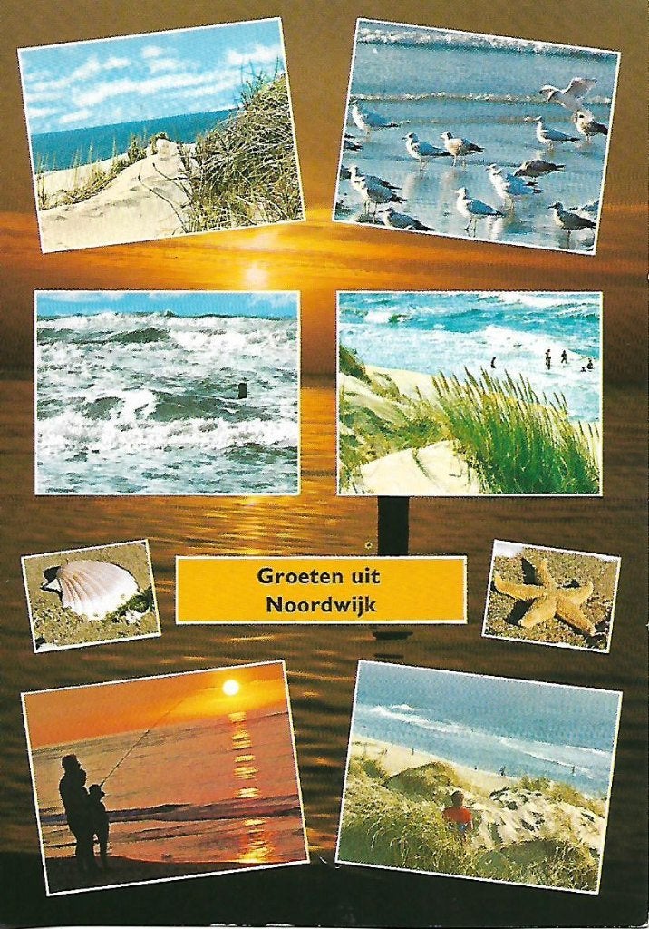 Noordwijk- -6-luik., Verzenden, 1980 tot heden, Gelopen, Zuid-Holland