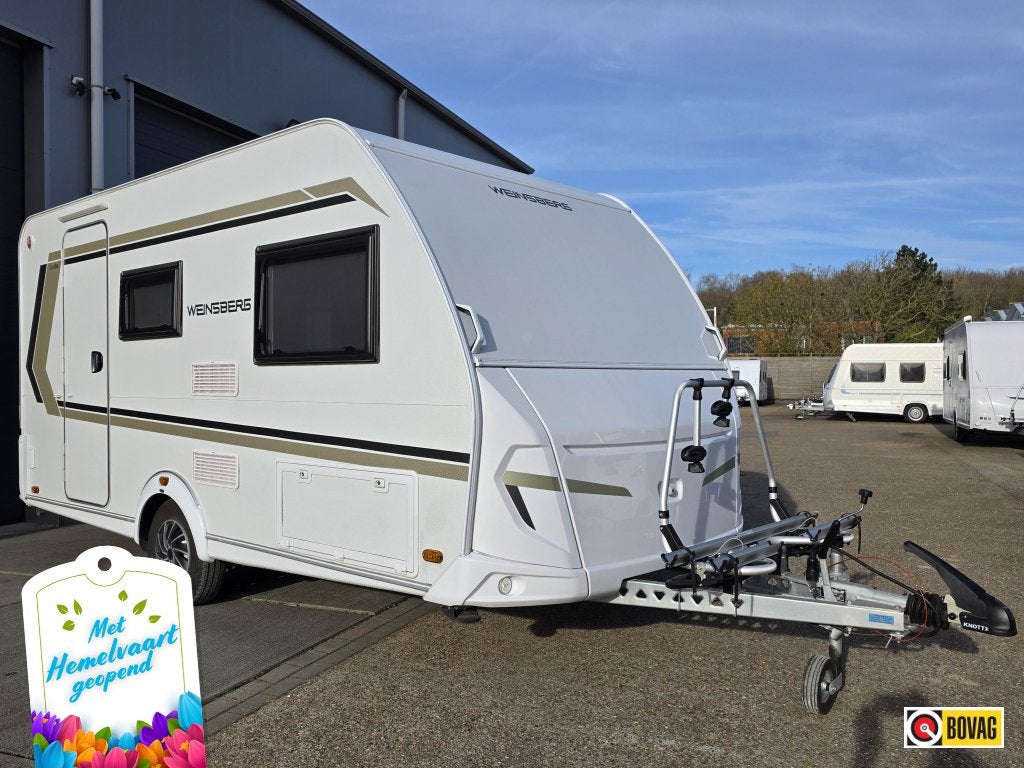 Weinsberg CaraOne 420 QD incl Bovag beurt/garantie, Caravans en Kamperen, Caravans, Overige merken, Bedrijf, Treinzit, 750 - 1000 kg