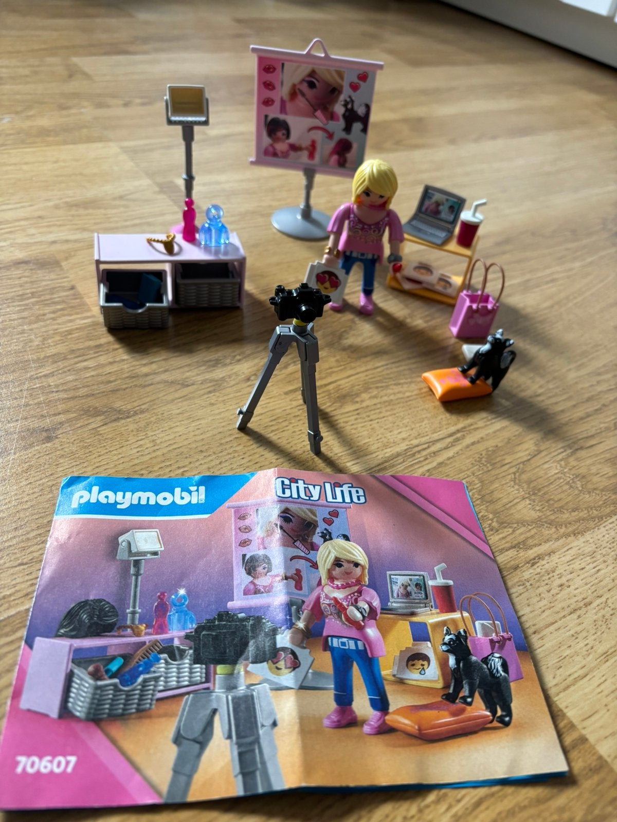 Playmobil City Life Vlogger Set 70607, Ophalen of Verzenden, Zo goed als nieuw, Jongen of Meisje