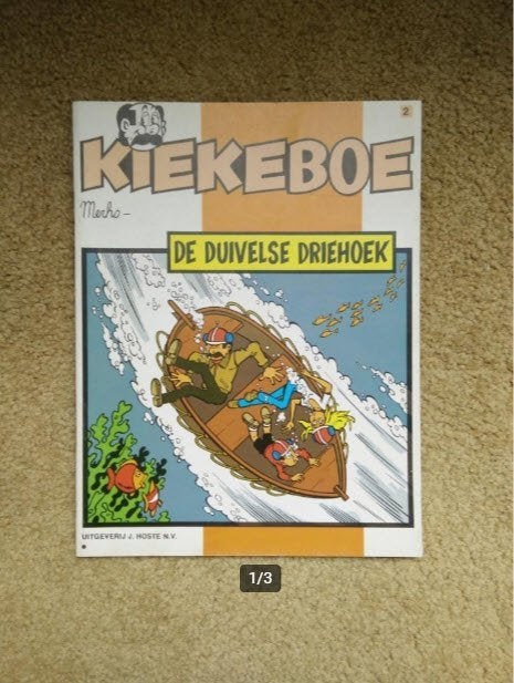 Kiekeboe album 2 - De Duivelse Driehoek zwart-wit - 3e druk, Eén stripboek, Ophalen of Verzenden, Gelezen, Merho