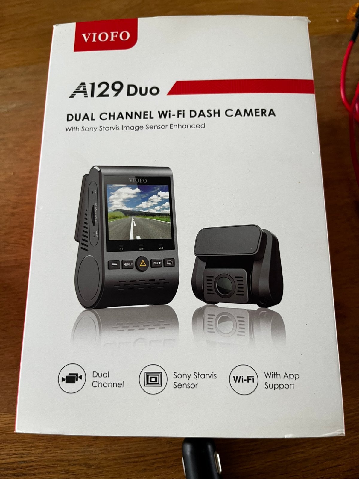 Viofo A129 Duo Dashcam met CPL Filter en Hardwire Kit, Ophalen of Verzenden, Gebruikt