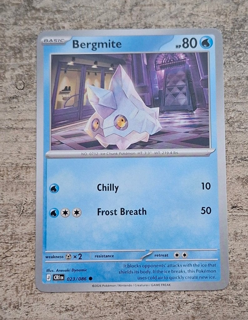 Bergmite 023/086 - Chaos Rising - Pokémon, Verzenden, Zo goed als nieuw, Losse kaart