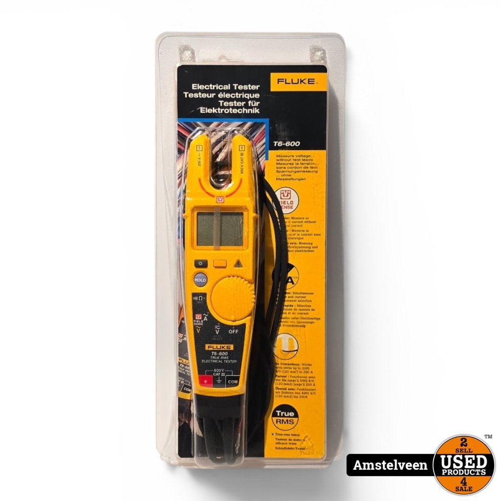 Fluke T6-600 Elektrische Tester | Nieuw, Fluke, Gebruikt, https://www.fluke.com/nl-nl/ondersteuning/contact, 6920 Seaway Blvd, Everett, WA 98203, Verenigde Staten