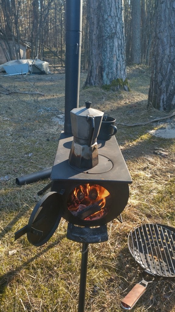 outdoor kachel/tentkachel, Ophalen of Verzenden, Gebruikt