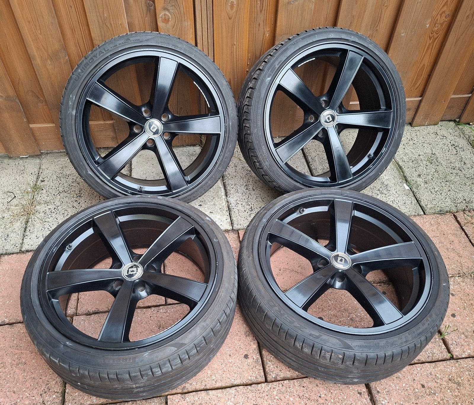 Set velgen 19" 5x112 Met Banden 235 35 19 inch, Banden en Velgen, 235 mm, Zomerbanden, Ophalen