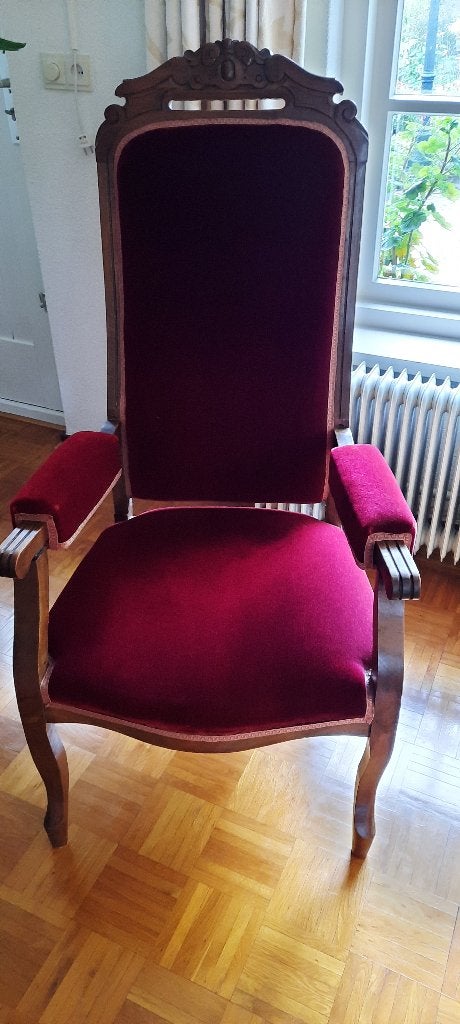 fauteuil, Ophalen, Hout, Gebruikt, Voltaire-fauteuil