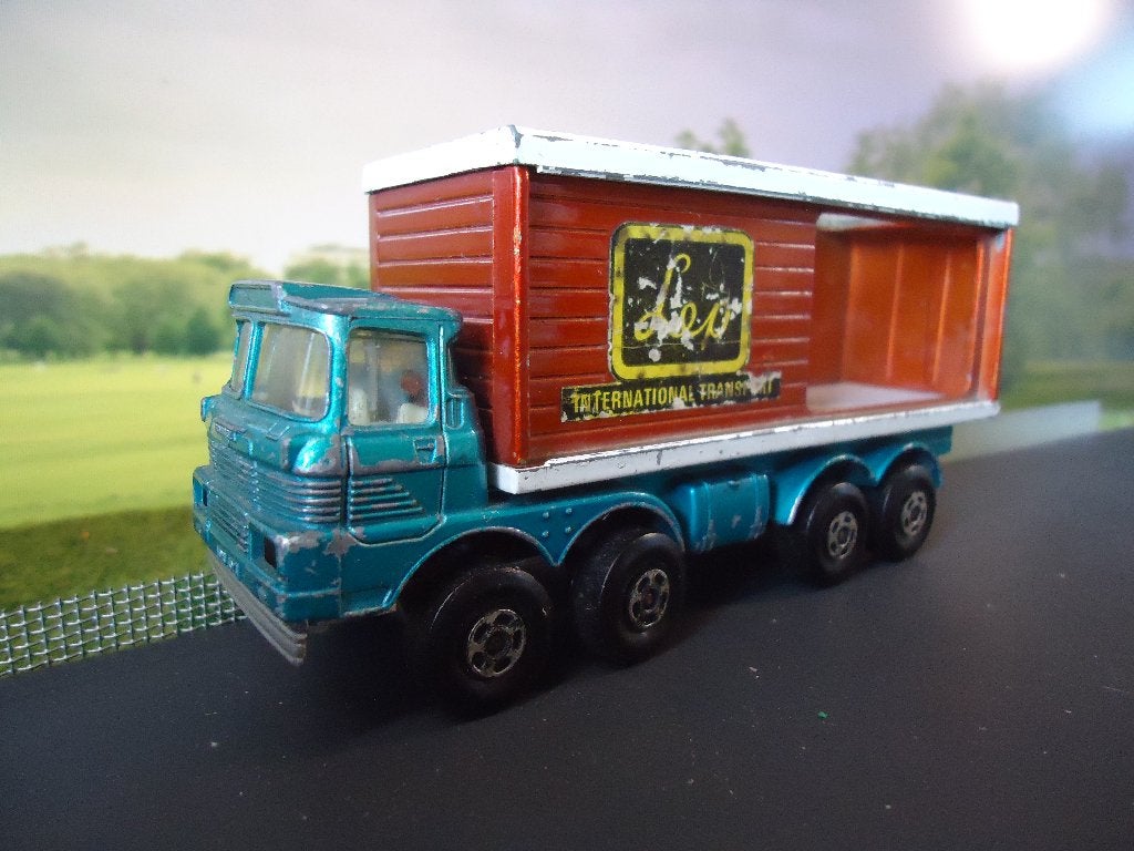 1/64 Scammell Freight Liner Matchbox SuperKings K-14 1971, Ophalen of Verzenden, Gebruikt, Auto