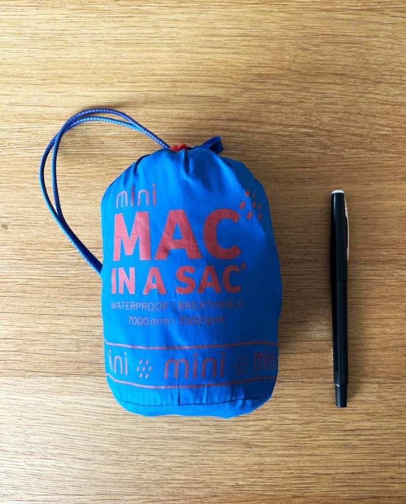 Mac in a Sac Mini - Regenjas kind - 8-10 jaar 128 140, Ophalen, Gebruikt, Regenjas, Kinderen