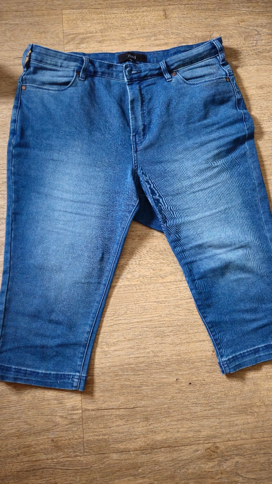 Zizzi high waist capri broek maat 46, Zizzi, Blauw, Maat 46/48 (XL) of groter, Ophalen of Verzenden