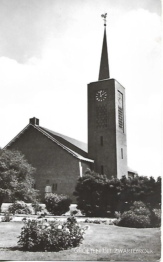 Zwartebroek- -Kerk., Verzenden, 1960 tot 1980, Ongelopen, Gelderland