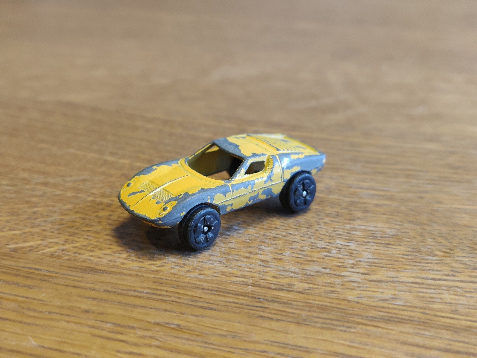 Playart Lamborghini Miura GEEL, Ophalen of Verzenden, Zo goed als nieuw, Auto