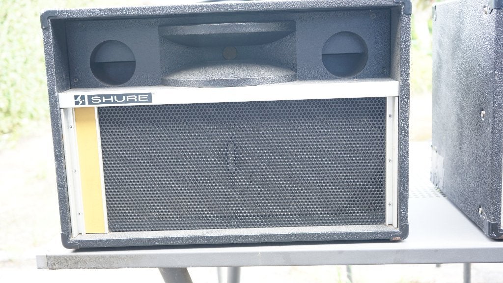 Paar Shure Speakers, Ophalen, Gebruikt, 60 tot 120 watt, Overige merken