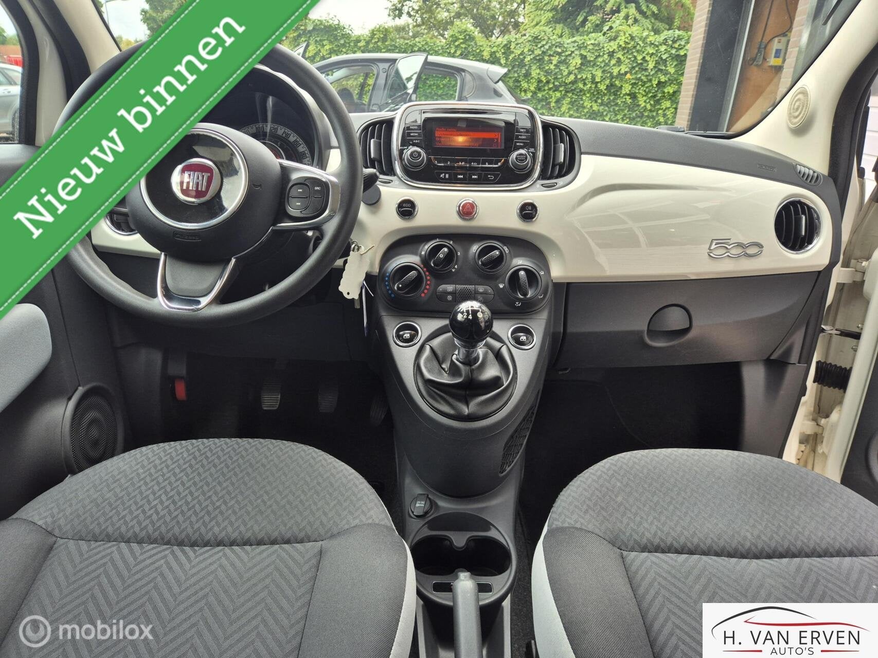 Fiat 500 0.9 TwinAir Turbo Popstar AIRCO NAP, Auto's, Voorwielaandrijving, Origineel Nederlands, Bedrijf, Handgeschakeld
