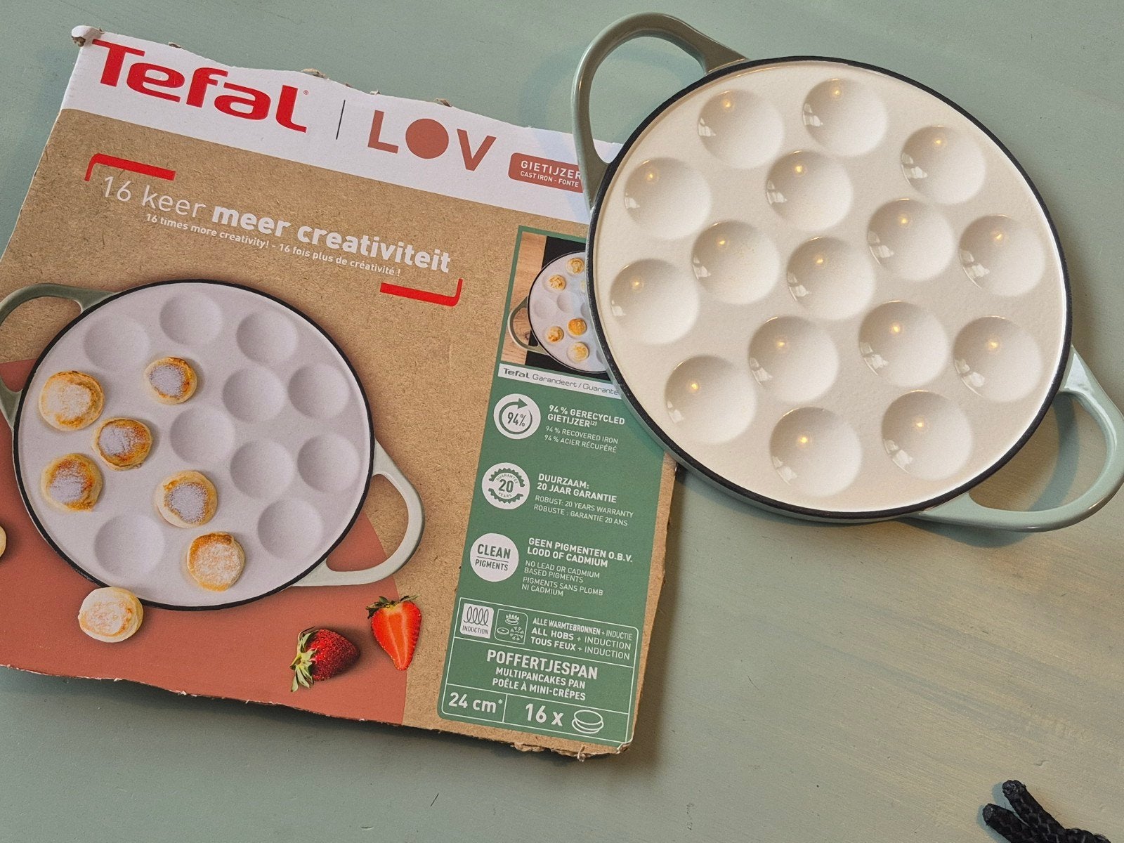 Tefal Poffertjespan - Inductie !! z.g.a.n, Ophalen, Zo goed als nieuw