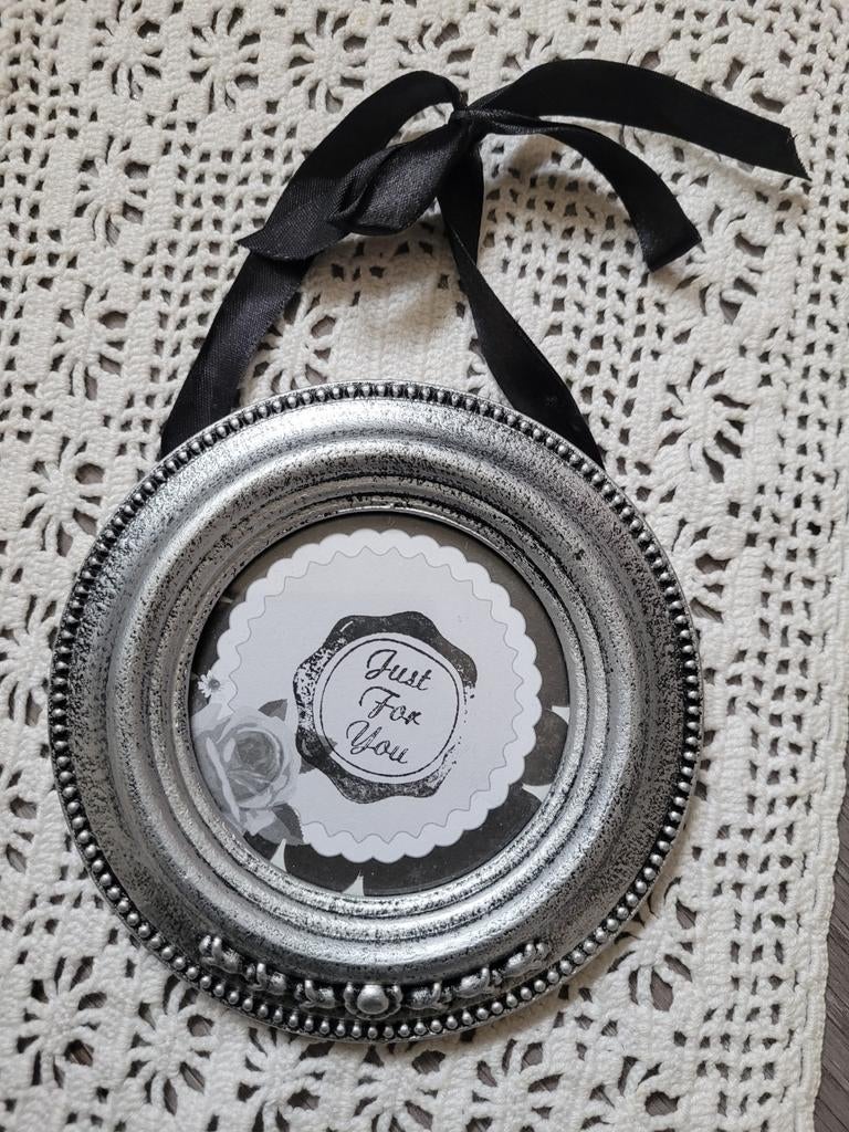 Fotolijstje rond mooi lint, Ophalen of Verzenden
