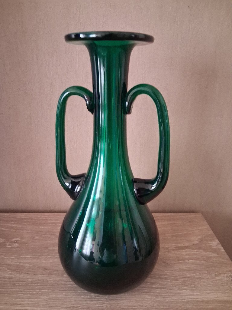 vaas, Ophalen, Geschikt voor droogbloemen, 30 cm, Groen
