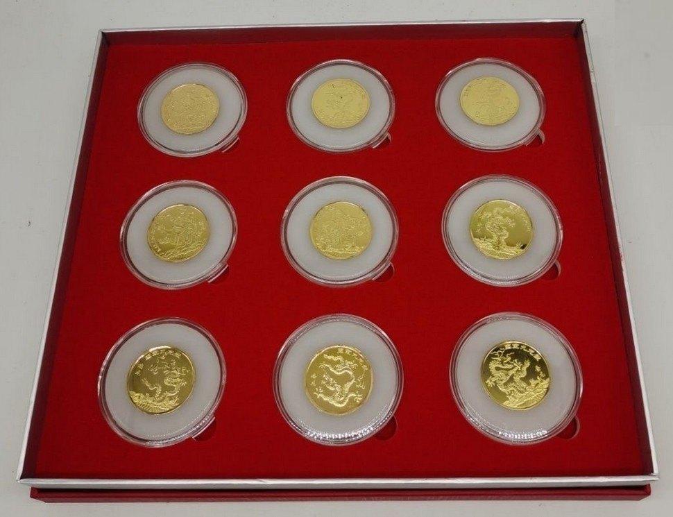 ** China. Medal Negen Draken muur, herdenkingsmunten **, Verzenden, Oost-Azië, Setje