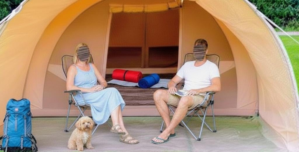 Prachtige opblaasbare tent van Karsten 300., Caravans en Kamperen, Tenten, Ophalen