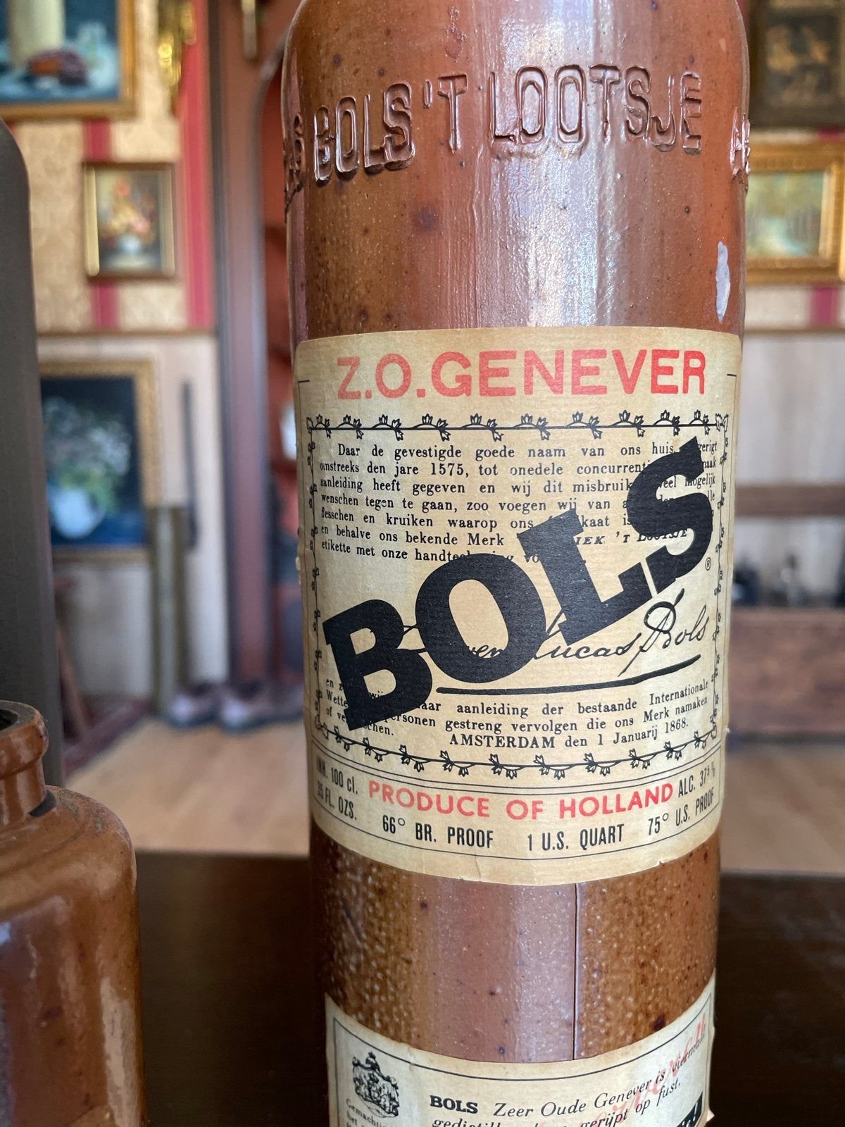 Set van 5 Antieke Bols Jenever Kruiken - Zeldzaam, Antiek en Kunst, Ophalen