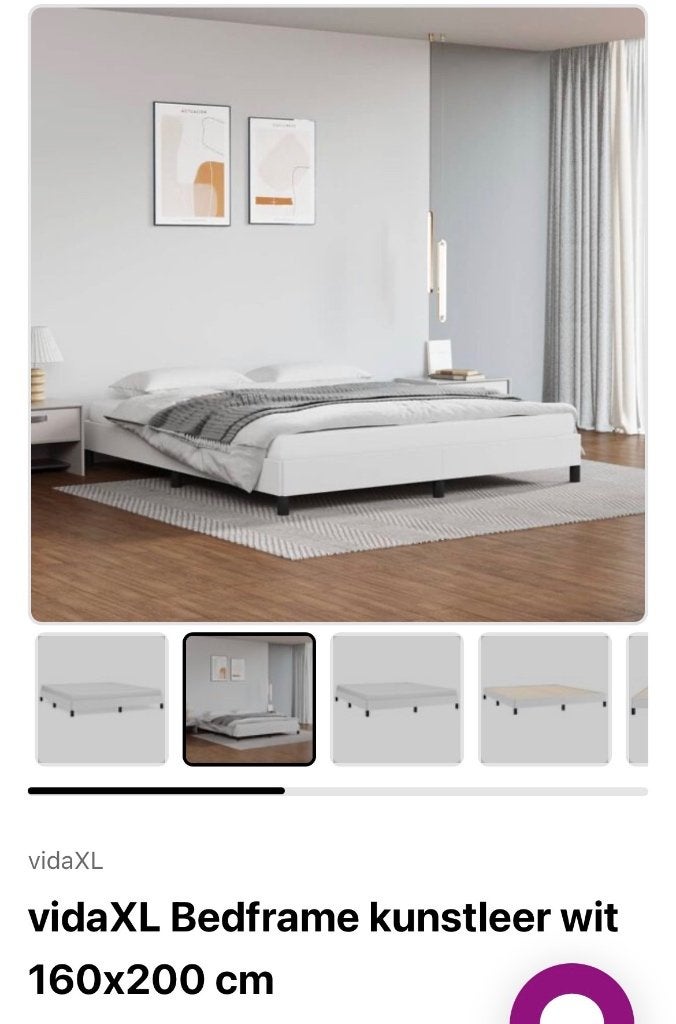 Tweepersoons bed, Ophalen, Tweepersoons, Zo goed als nieuw, 200 cm