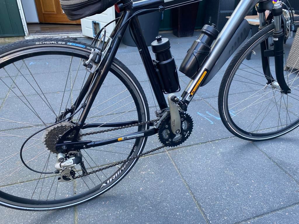 Gazelle ALU 6061 Series Hybride Fiets - Goede Staat, Fietsen en Brommers, Fietsen | Heren | Herenfietsen, Ophalen, Gebruikt, Velgrem