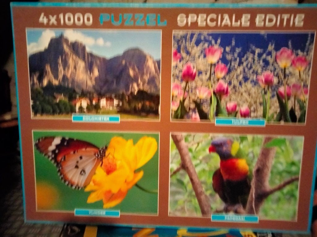 4 x 1000 puzzel, Ophalen of Verzenden, 500 t/m 1500 stukjes, Zo goed als nieuw