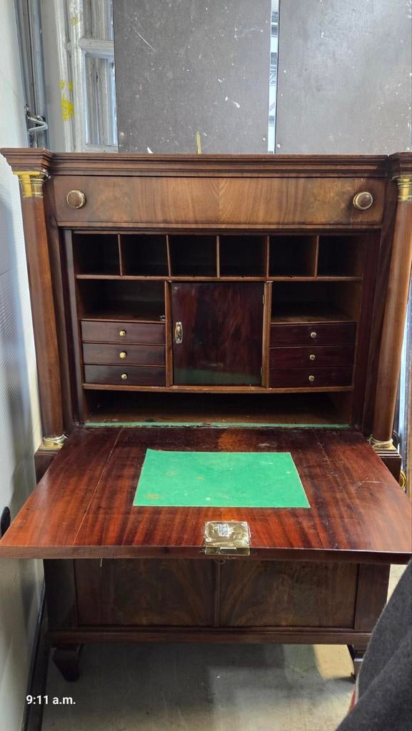 Antieke Empire Secretaire ca. 1810, Ophalen of Verzenden
