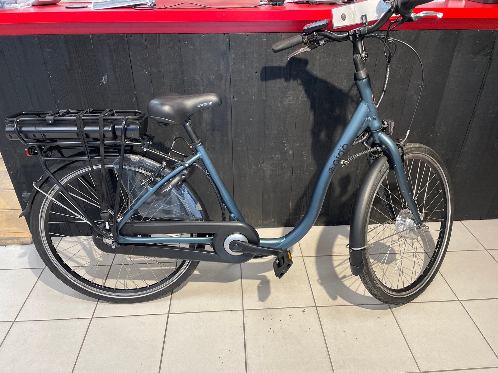 E-Aldio elektrische fiets - Zo goed als nieuw, Zo goed als nieuw, 51 tot 55 cm, 50 km per accu of meer, Ophalen