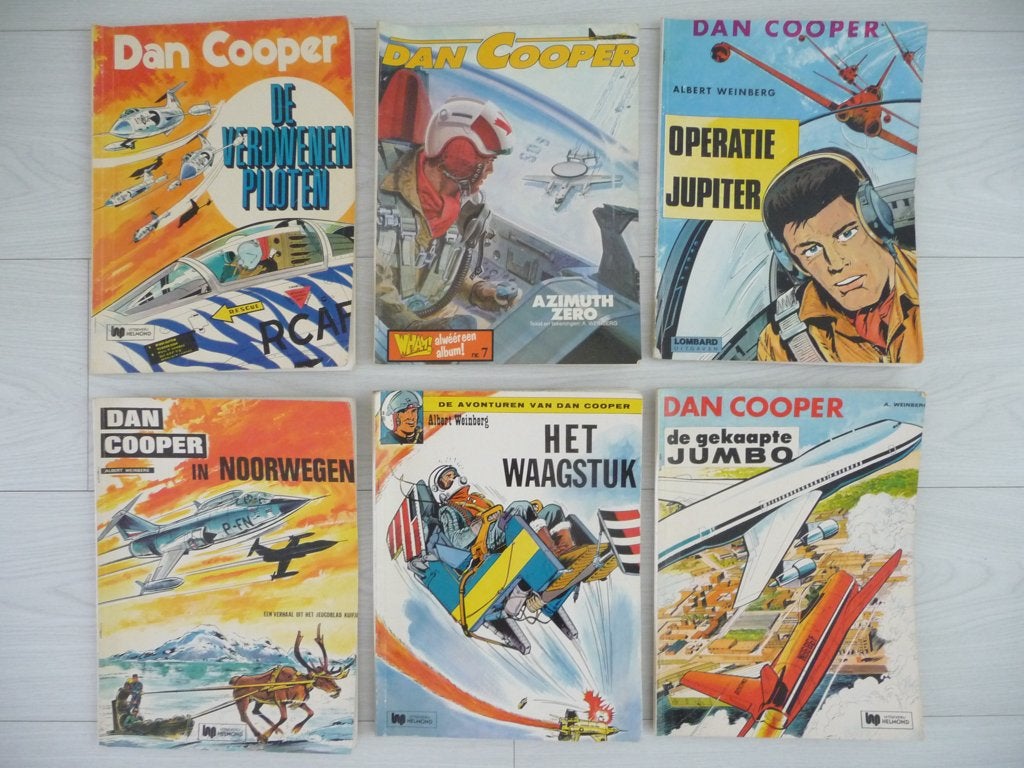 6 stripboeken van DAN COOPER - 70-er jaren, Meerdere stripboeken, Ophalen of Verzenden, Gelezen