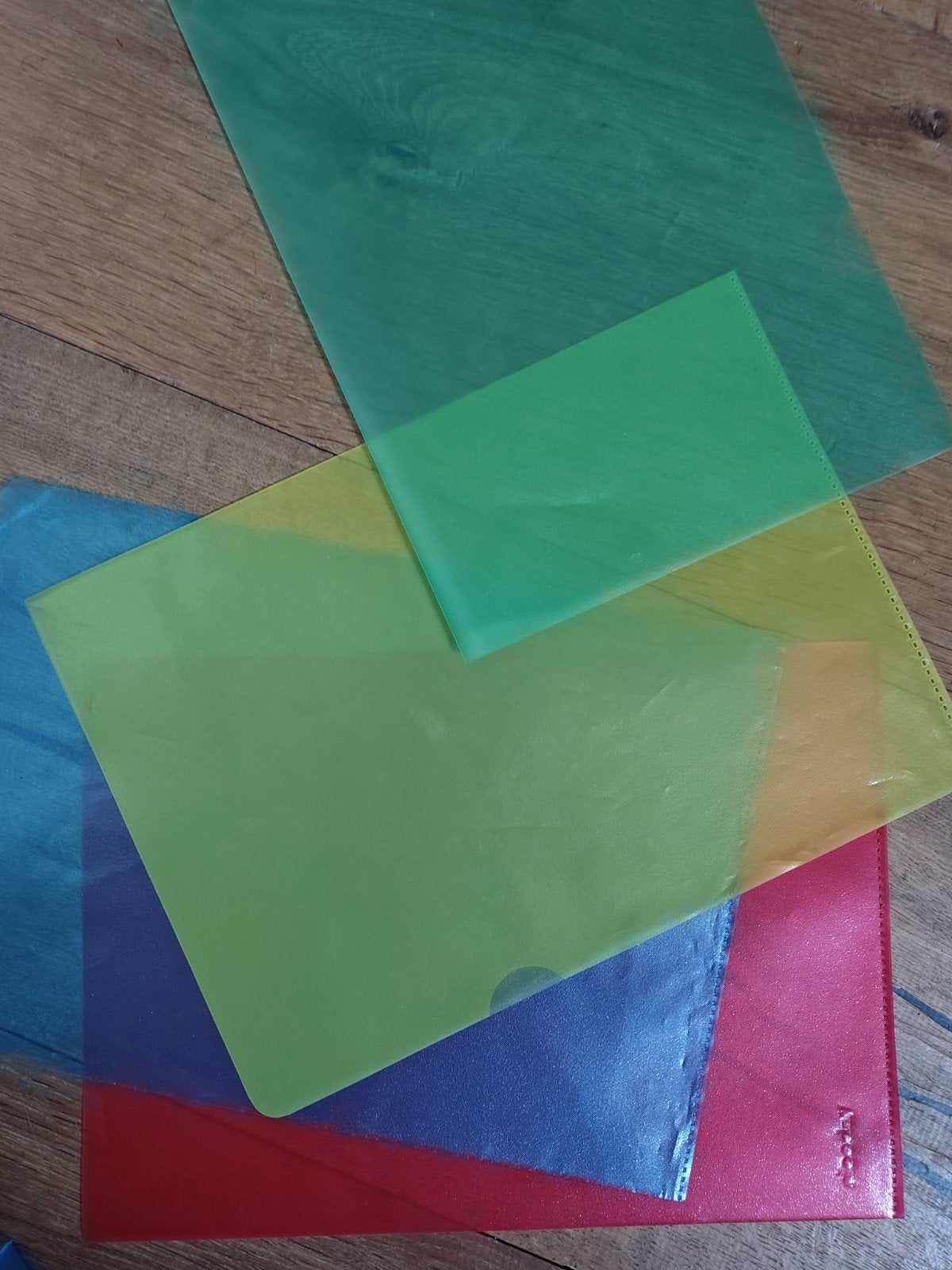 150 A4 insteekhoezen in diverse kleuren (nieuw & gebruikt), Ophalen, Nieuw