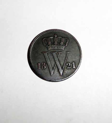 Munt 1821, Postzegels en Munten, Munten | Nederland, Ophalen of Verzenden, Vóór koninkrijk, Overige waardes, Losse munt