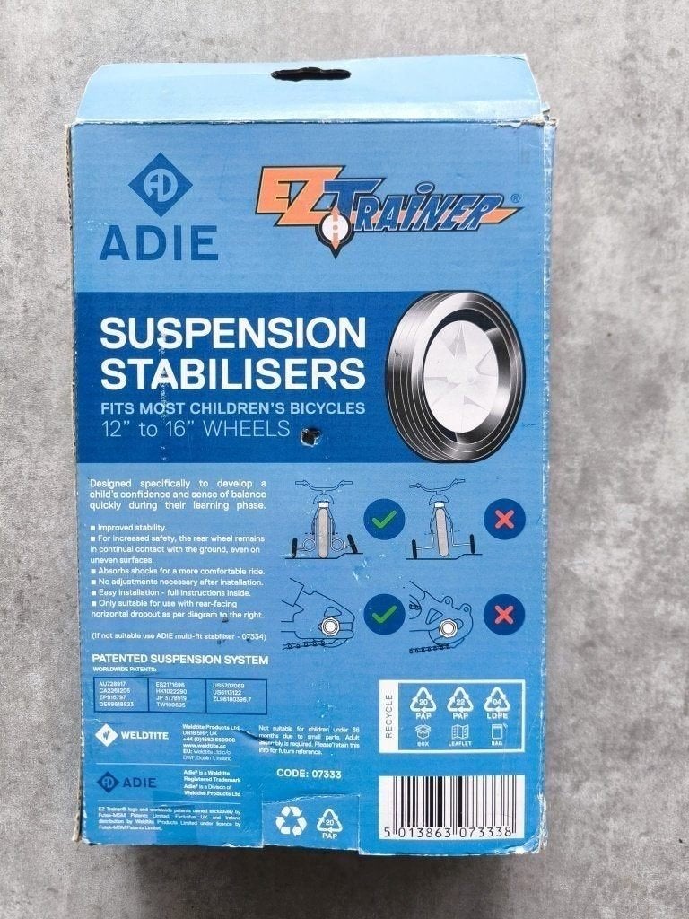 Adie EZTrainer Spring Stabilisator trainingswielen, Fietsen en Brommers, Ophalen of Verzenden, Nieuw