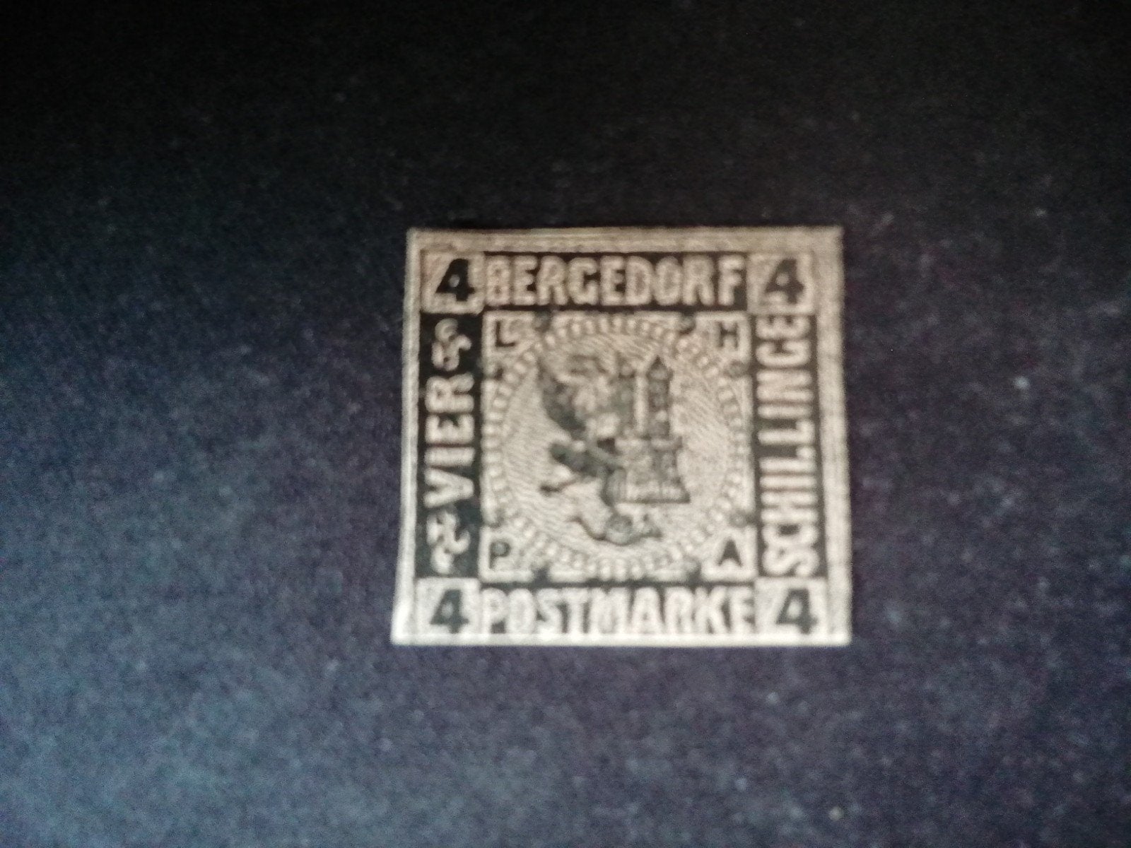 38 DEUTSCHE STATEN BERGEDORF NR 5 ONGEBRUIKT ZONDER GOM, Ophalen of Verzenden, Overige periodes, Postfris