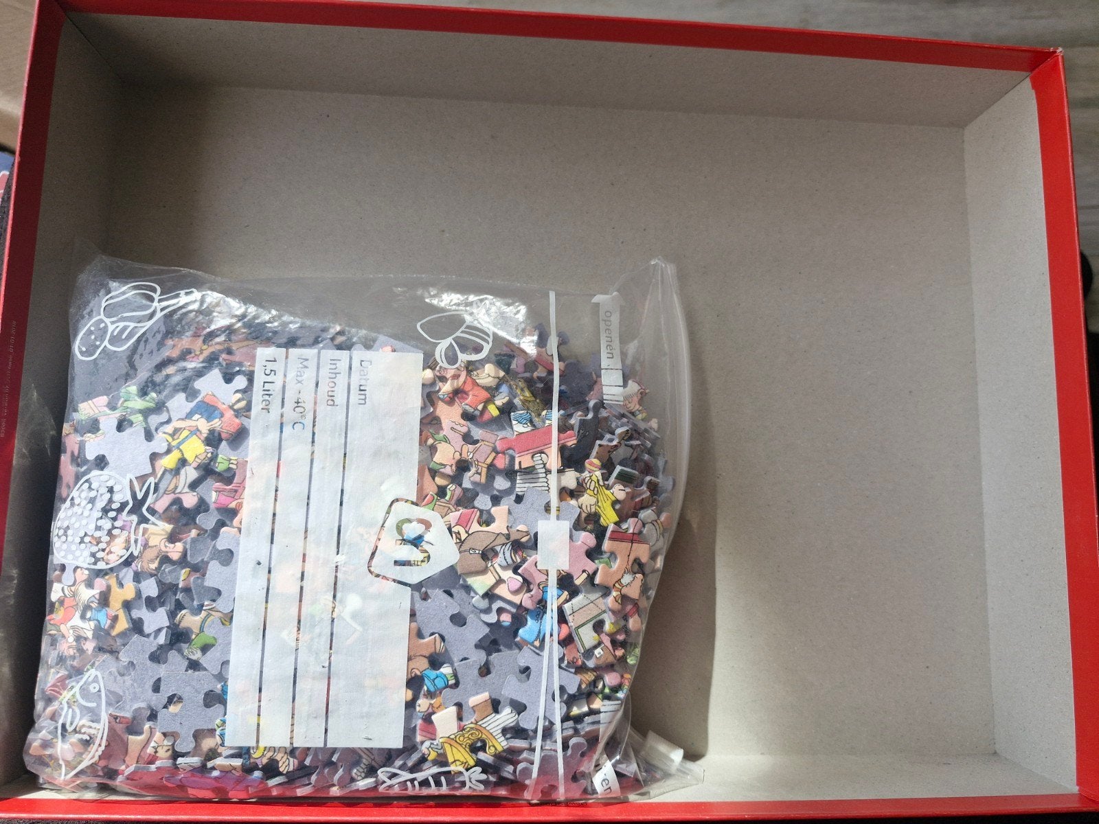 Jan van haasteren puzzel, 150 jaar Bruna 1000 stukjes, Ophalen of Verzenden, 500 t/m 1500 stukjes, Zo goed als nieuw, Legpuzzel