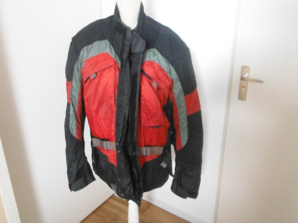 mooie motorjas rood / zwart /grijze mt XL Difi, Motoren, Kleding | Motorkleding, Jas | textiel, DIFI, Tweedehands, Heren