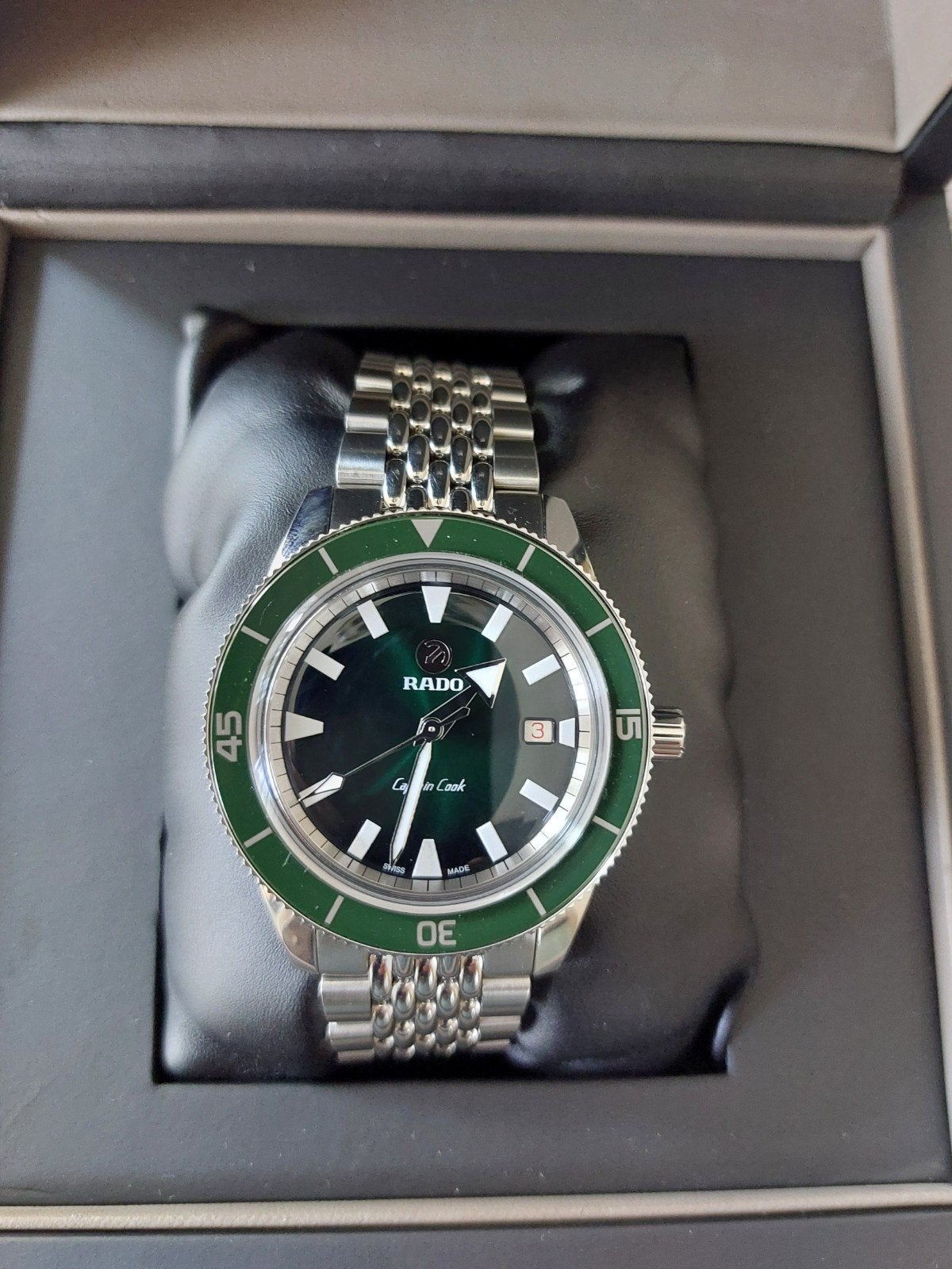tka RADO Captain Cook 42mm in zeldzaam mooie staat, Ophalen, Zo goed als nieuw, Staal, Overige merken
