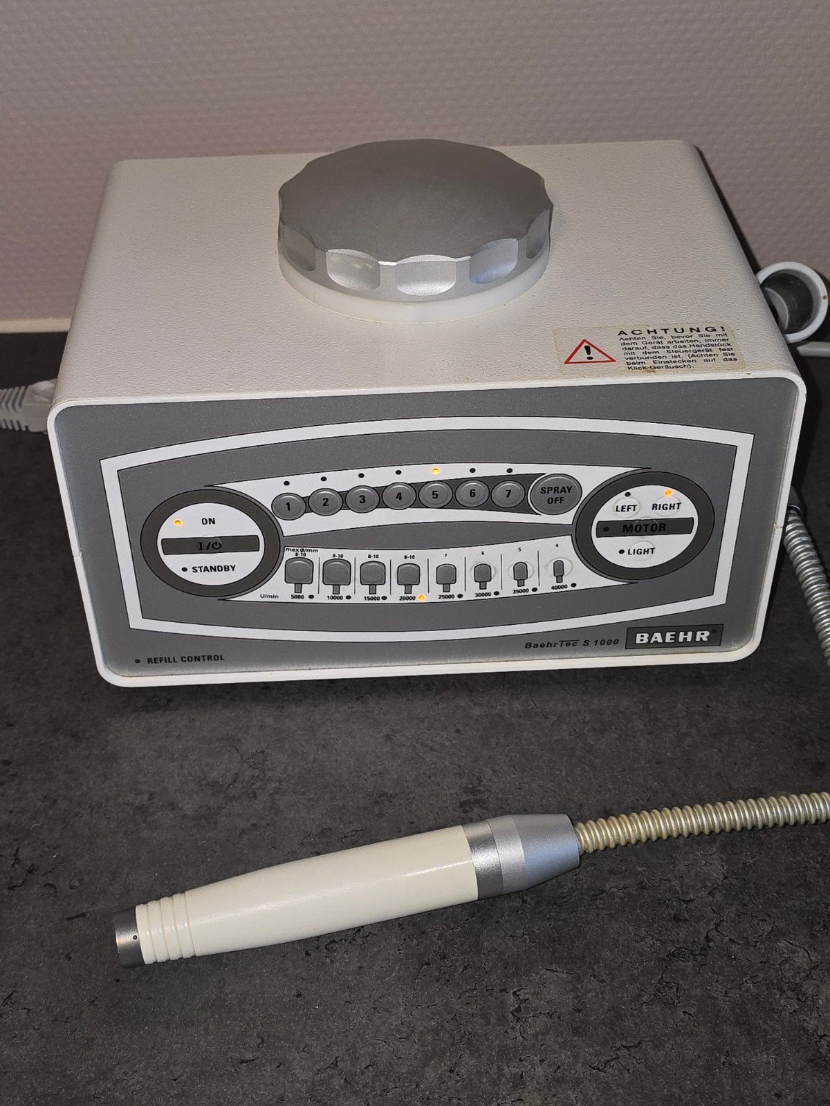 Pedicure  motor Baehr spray, Ophalen, Gebruikt, Hand- en Voetverzorging