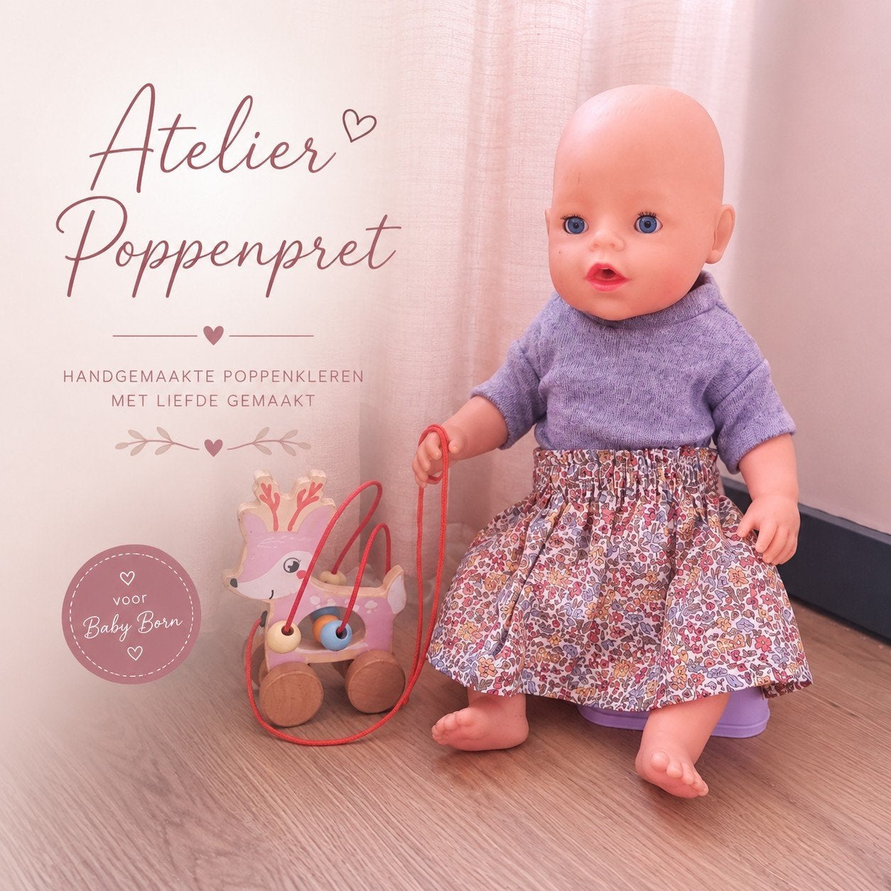 Setje poppenkleertjes, Ophalen of Verzenden, Nieuw, Atelier Poppenpret, Meisje