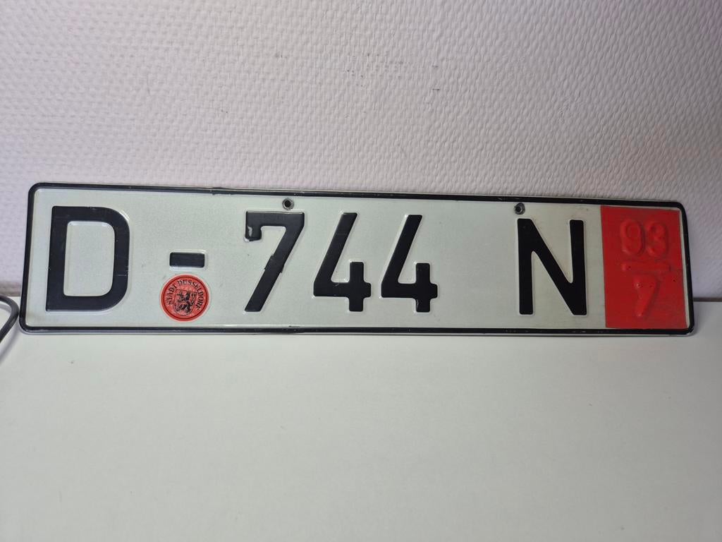 Duits Duitsland export kentekenplaat 1993, Ophalen of Verzenden