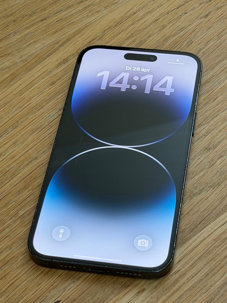 Erg Nette iPhone 14 Pro Max Graphite 128GB, 100% batterij!, Apple, ., Zwart, Ophalen of Verzenden
