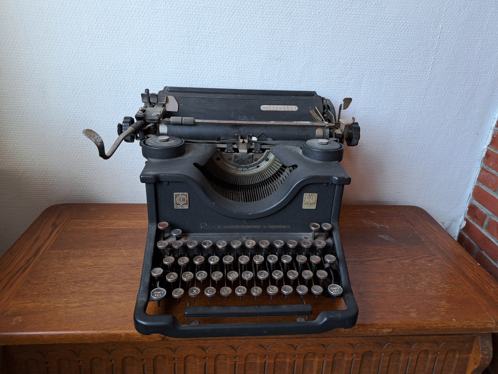 Olivetti typemachine M40, Diversen, Ophalen