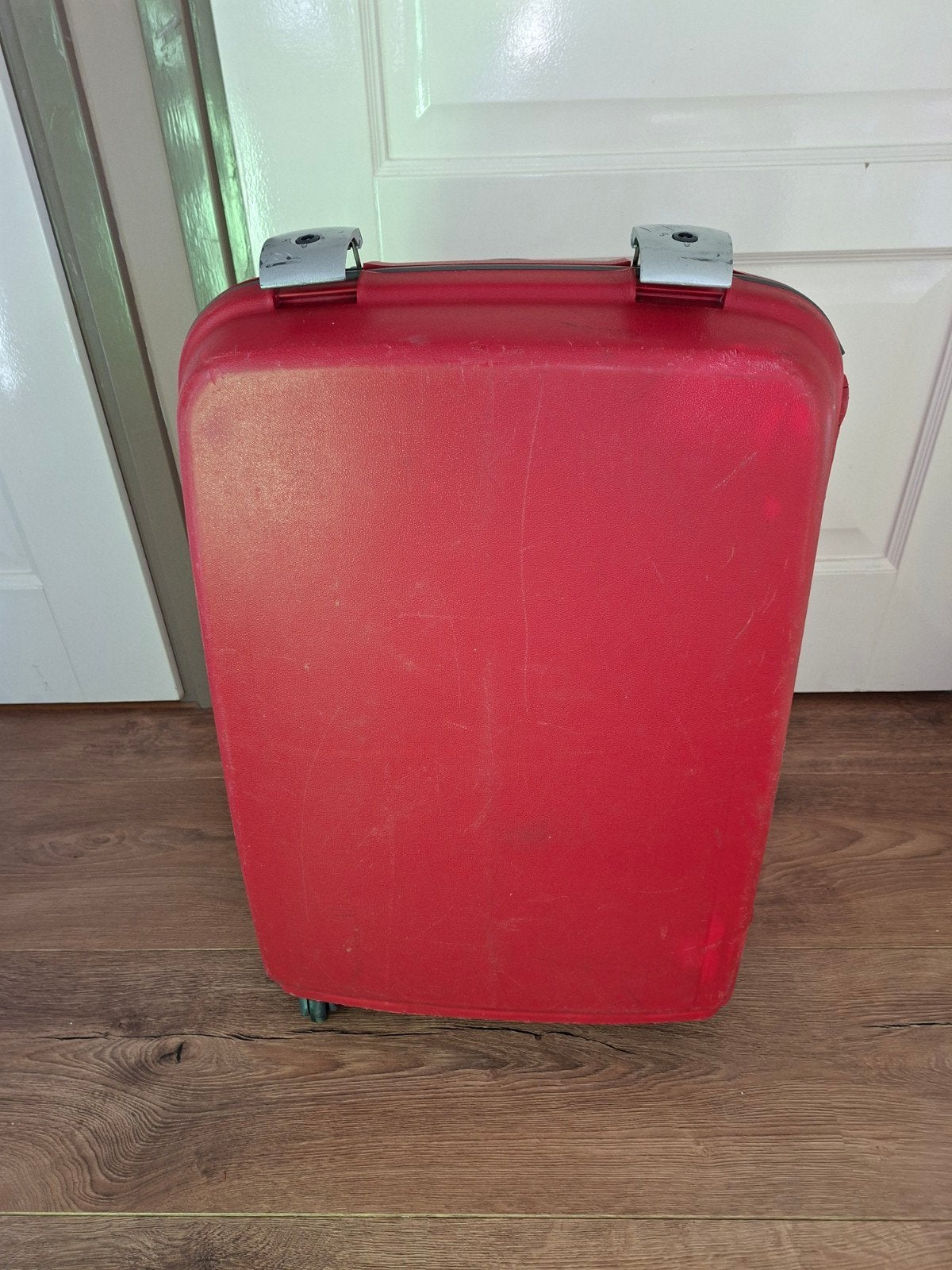 Set van 2 Samsonite koffers: rood (60x40) en groen (80x60), Ophalen, Uitschuifbare handgreep, 30 cm of meer, Gebruikt