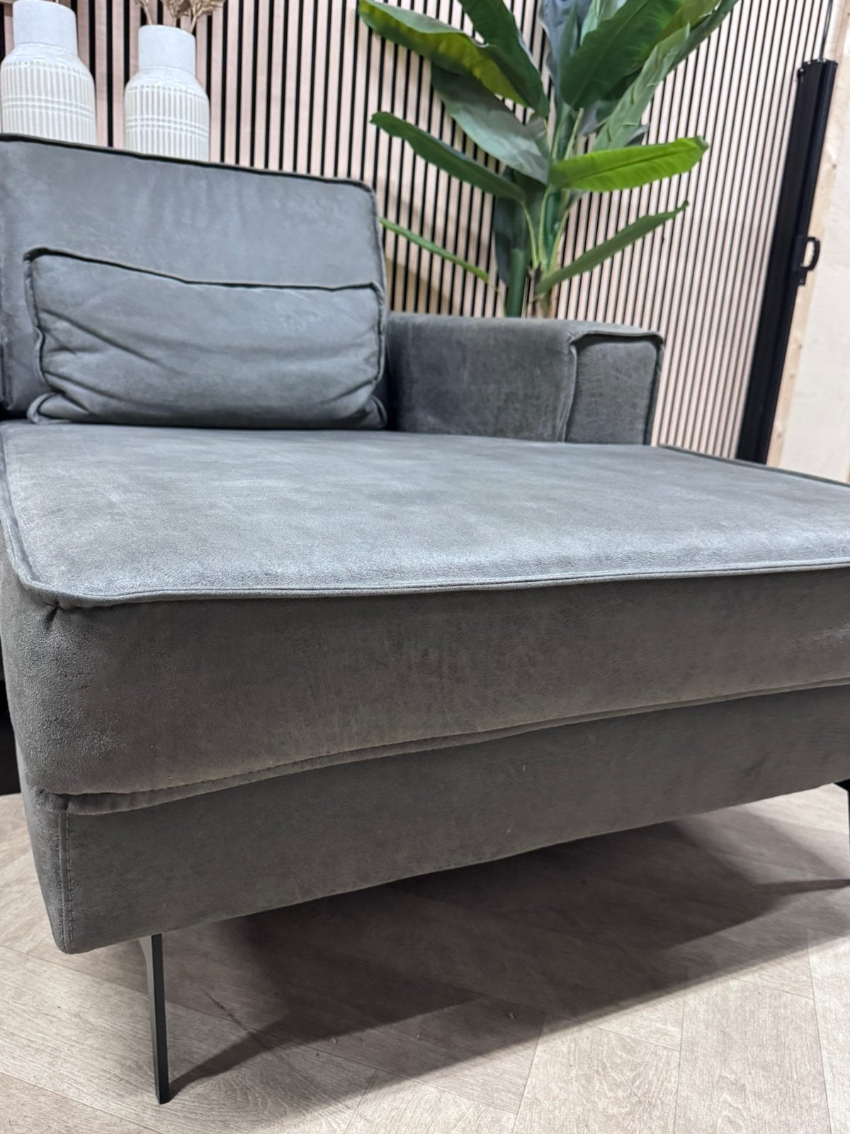 ZGAN Pronto Hoekbank Microleer - Antraciet - 263 x 160cm, Huis en Inrichting, 250 tot 300 cm, -, -, Hoekbank