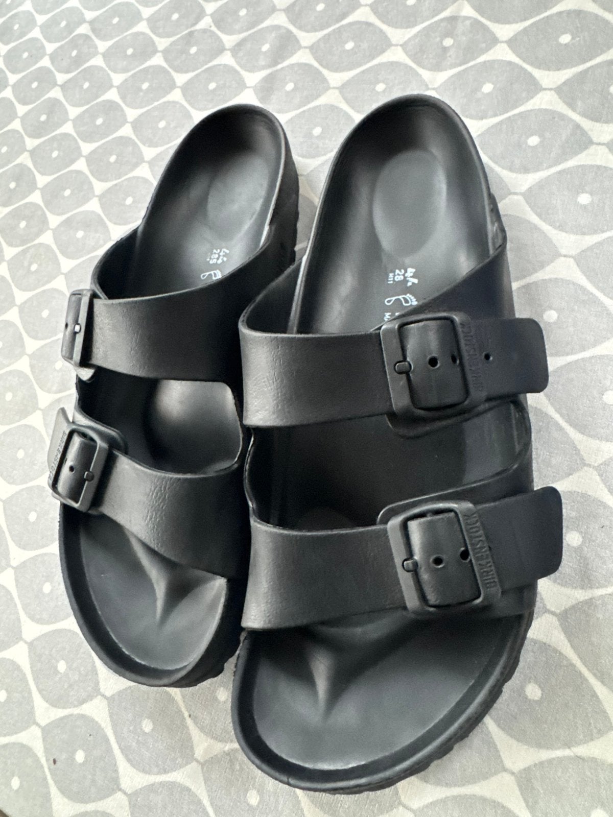 Birkenstock Arizona EVA slippers maat 44 – Bijna als nieuw, Slippers, Zwart, Ophalen of Verzenden, Zo goed als nieuw