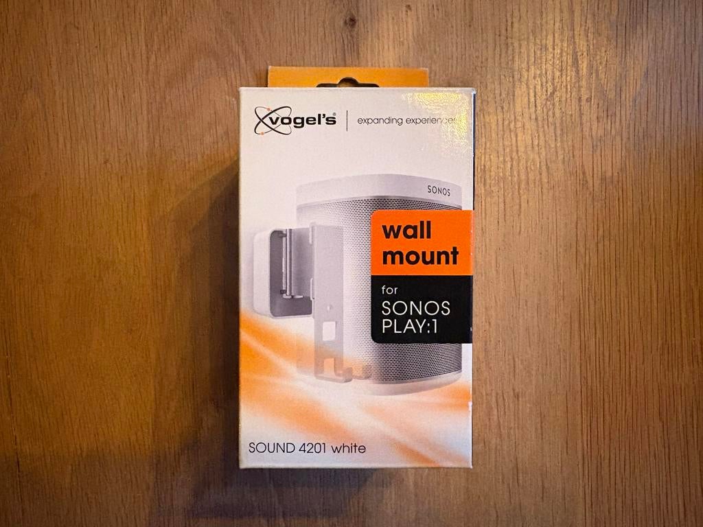 Nieuwe Vogel's muurbeugel wit voor Sonos Play:1, Ophalen of Verzenden, Nieuw, Overige merken